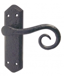 Royal Black Antique Lever on Backplate